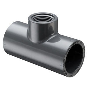 SPEARS VALVES 802-623 Reducer Tee, Socket x FPT, Schedule 80, 10 x 3 Size, PVC | BU6ZTY