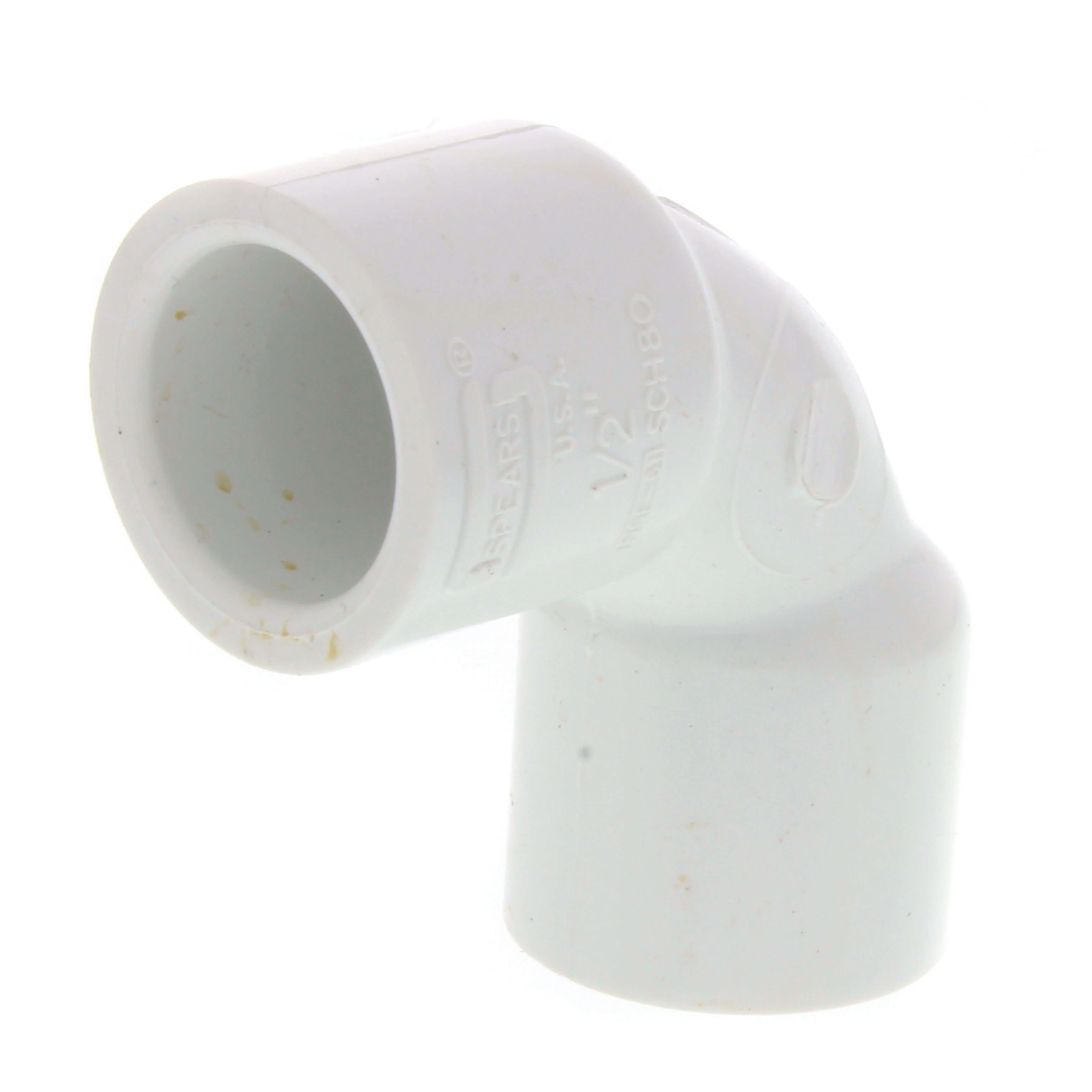 SPEARS VALVES 406-005S Sweep Elbow, 90 Deg., Socket, Schedule 40, 1/2 Size, PVC | BU7JKL
