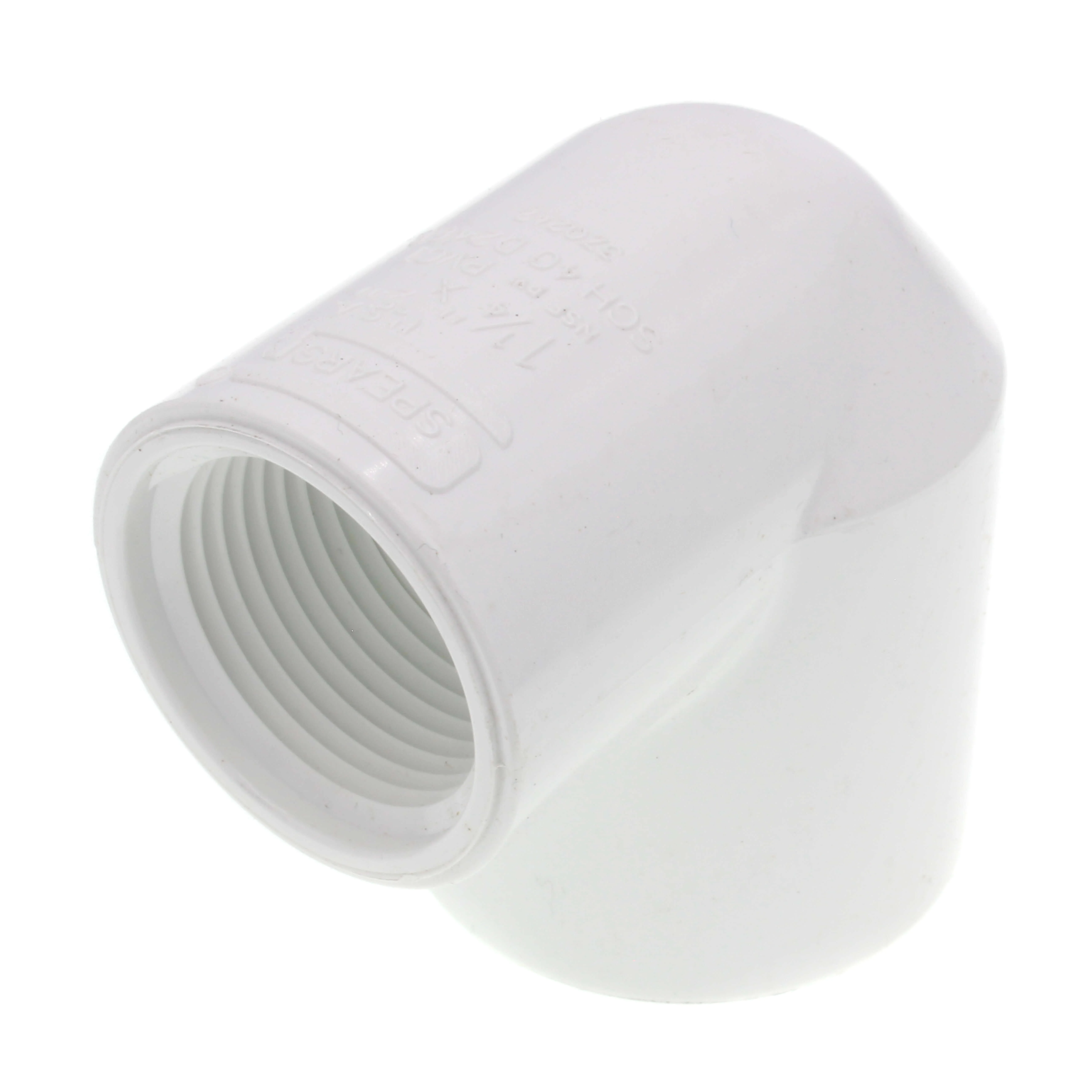 SPEARS VALVES 407-168 Reducer Elbow, 90 Deg., Socket x FPT, Schedule 40, 1-1/4 x 1 Size, PVC | BU6PQX