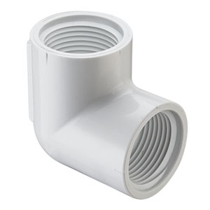 SPEARS VALVES 408-005BC Elbow, 90 Deg., FPT, Schedule 40, 1/2 Size, PVC | BU6PRR