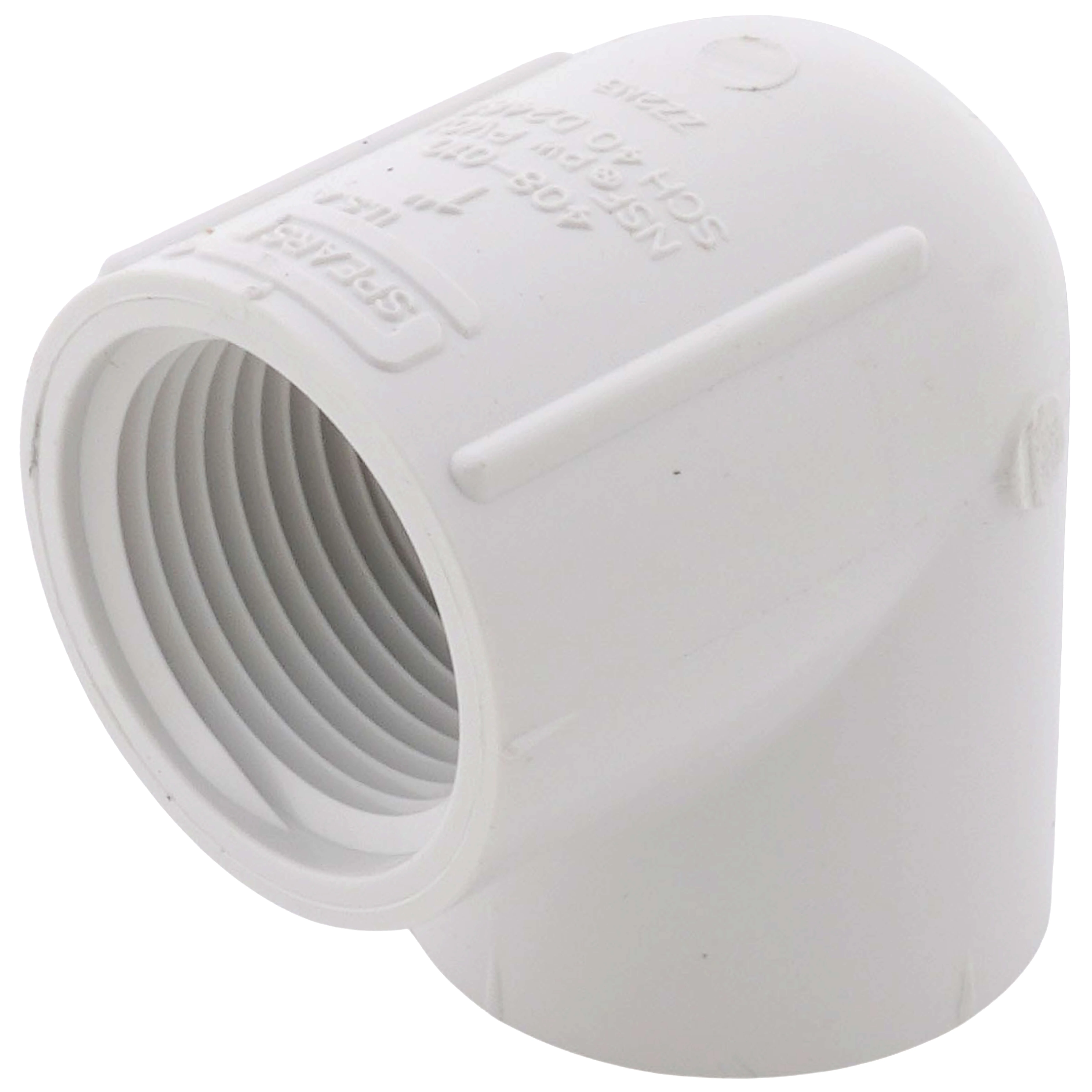 SPEARS VALVES 408-010 Elbow, 90 Deg., FPT, Schedule 40, 1 Size, PVC | BU7JKY