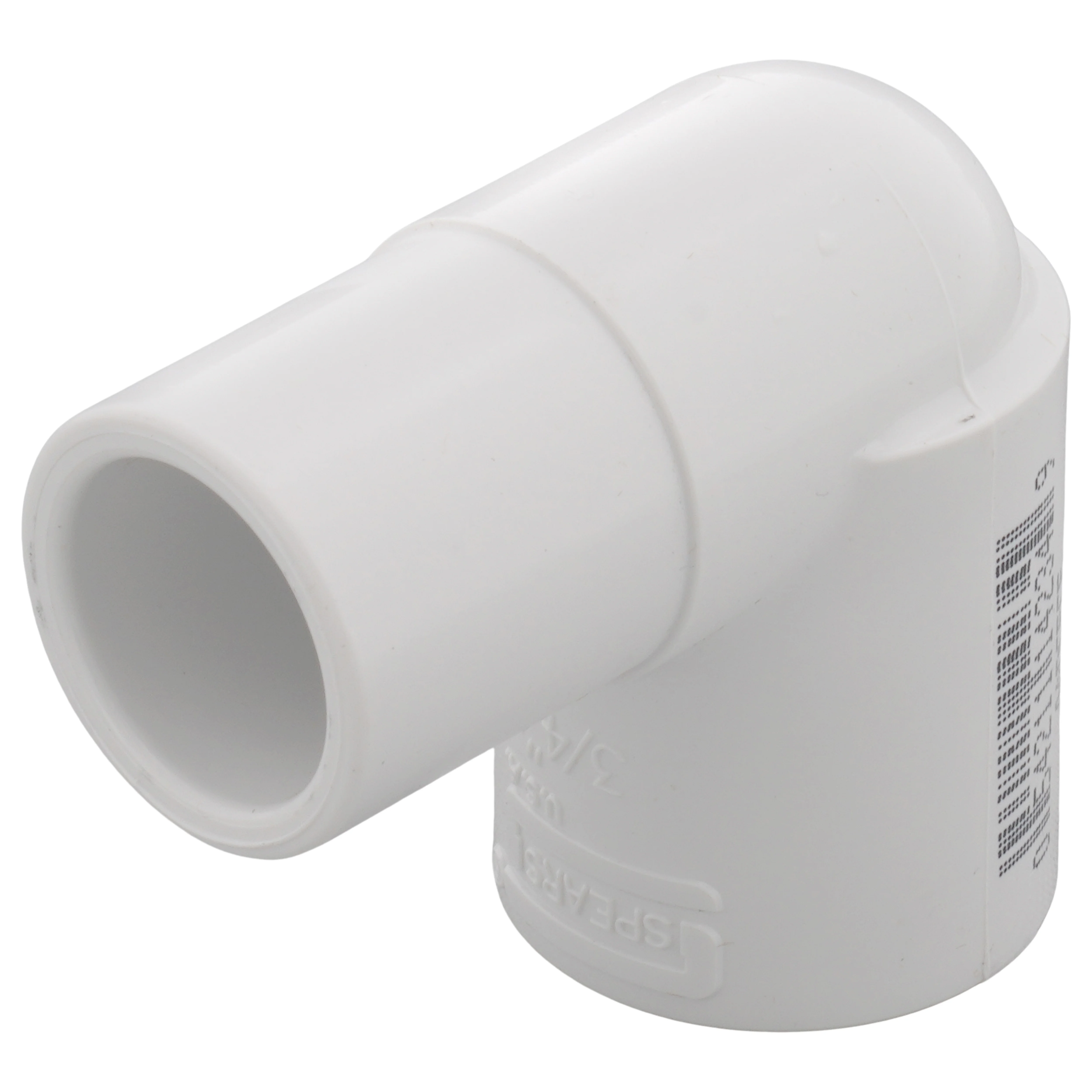 SPEARS VALVES 409-007 Street Elbow, 90 Deg., Spigot x Socket, Schedule 40, 3/4 Size, PVC | BU7HNR