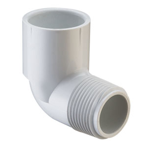 SPEARS VALVES 410-005BC Reducer Street Elbow, 90 Deg., MPT x Socket, Schedule 40, 1/2 Size, PVC | BU6PWC