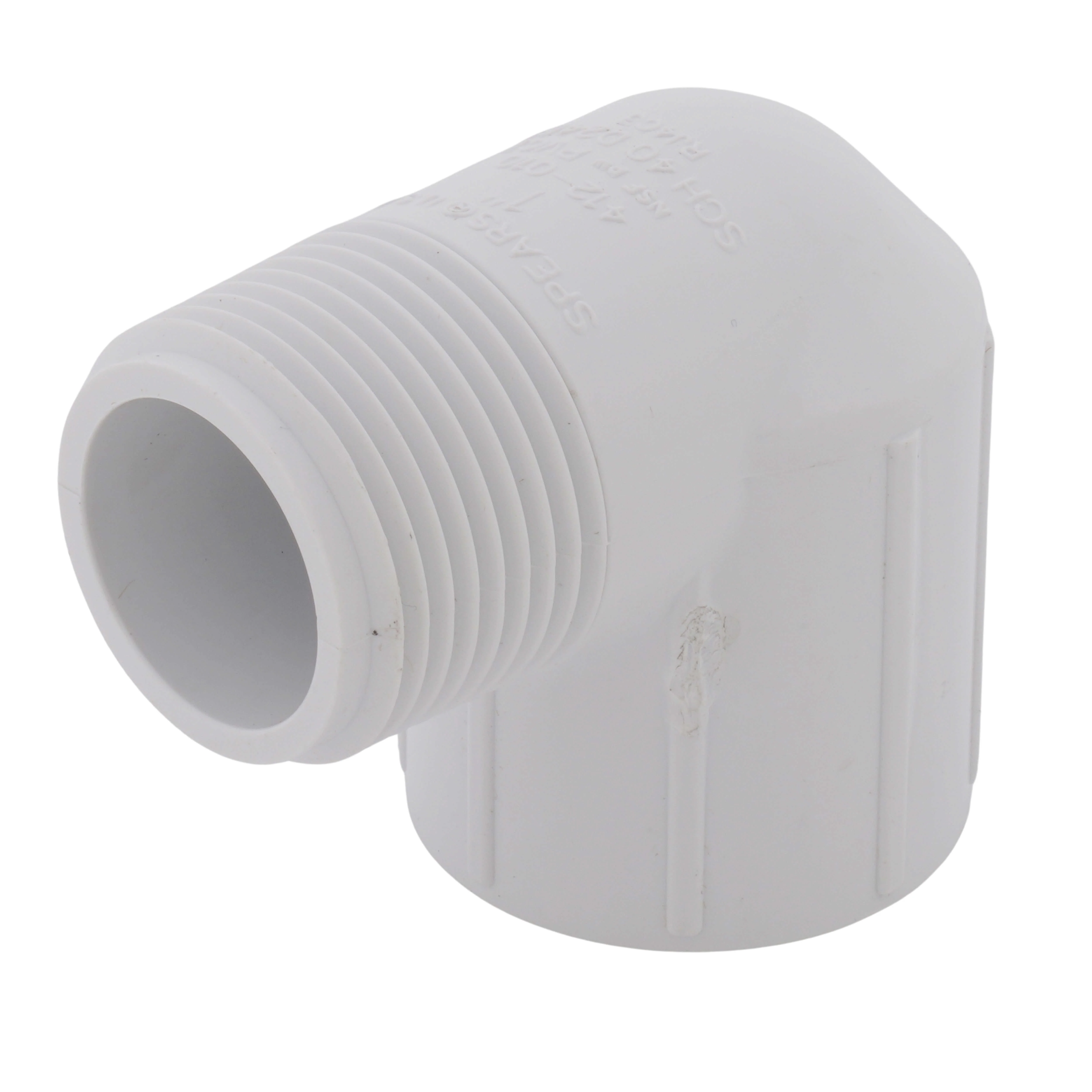 SPEARS VALVES 412-010 90 Deg. Elbow, MPT x FPT, 1 Size, PVC | BU7JPM