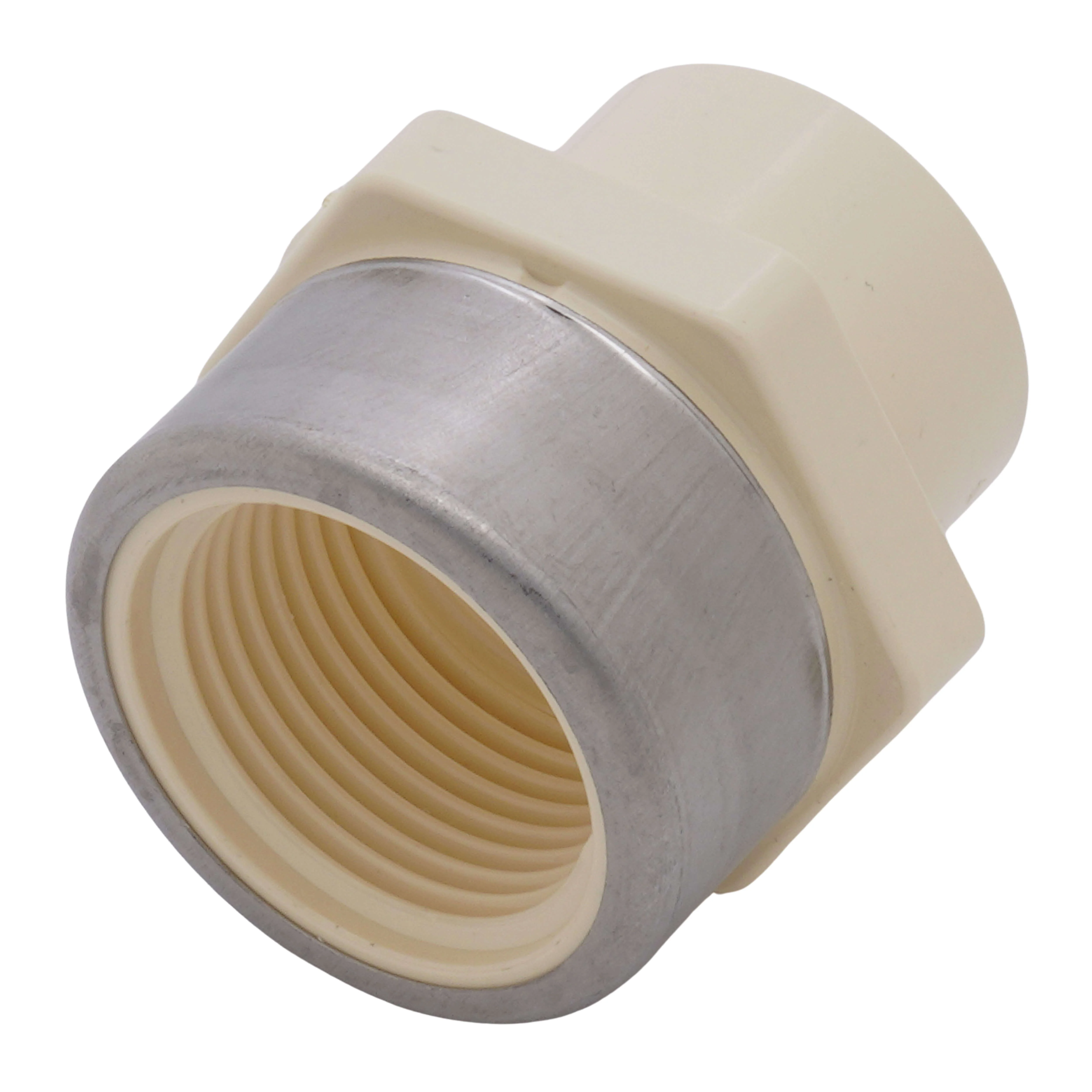 SPEARS VALVES 4135-007SR Female Adapter, With SS Ring, Socket x FPT, 3/4 Size, CPVC | BU6QJN
