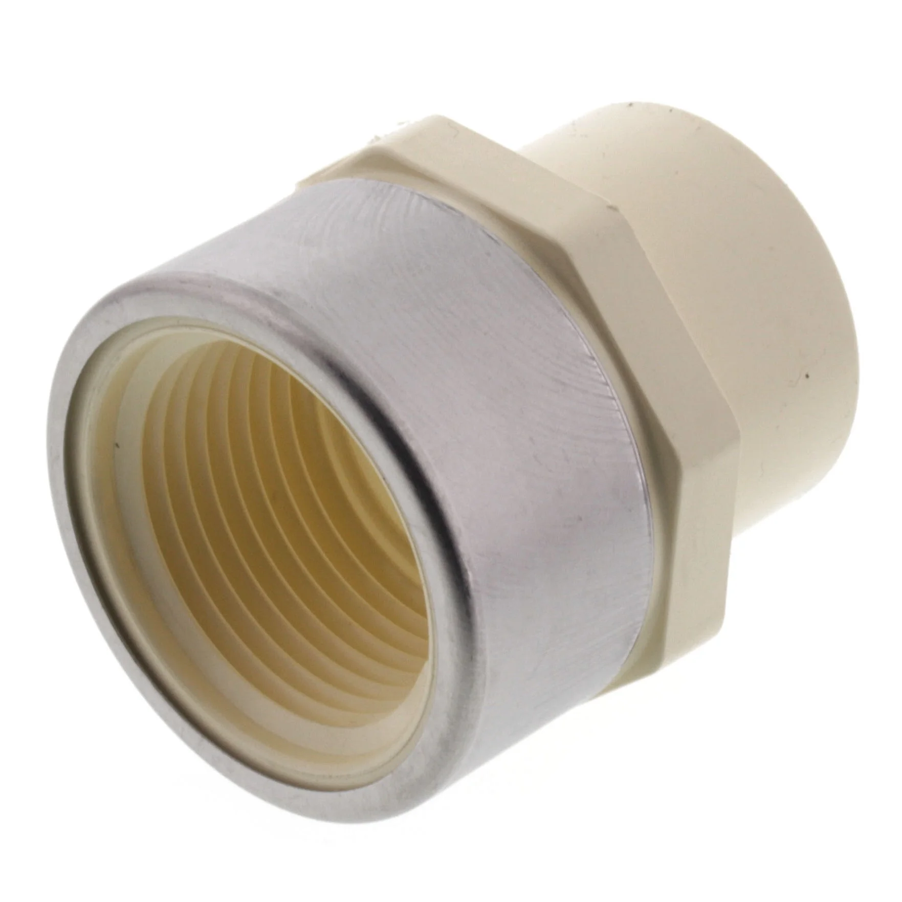 SPEARS VALVES 4135-010SR Female Adpater, With SS Ring, Socket x FPT, 1 Size, CPVC | BU6QEU