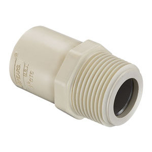 SPEARS VALVES 4136-005RBC Reinforced Male Adapter, RMPT x Socket, 1/2 Size, CPVC | BU6QFK