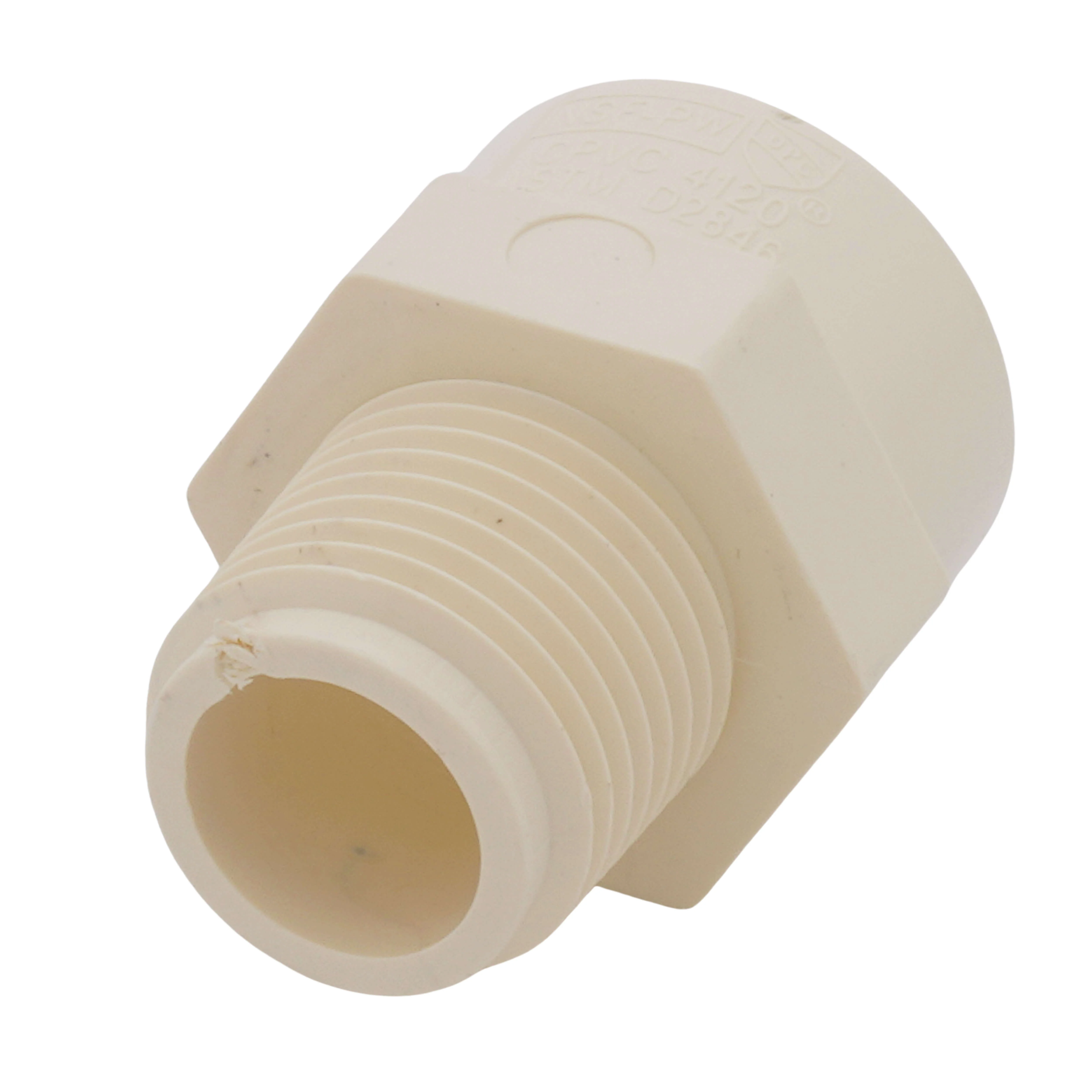 SPEARS VALVES 4136-074 Reducer Male Adapter, MIPT x Socket, 1/2 x 3/4 Size, CPVC | BU6QGH