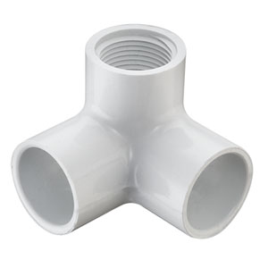 SPEARS VALVES 414-005BC Elbow, 90 Deg., Side Outlet, Socket x FPT, Schedule 40, 1/2 Size, PVC | BU6QKU