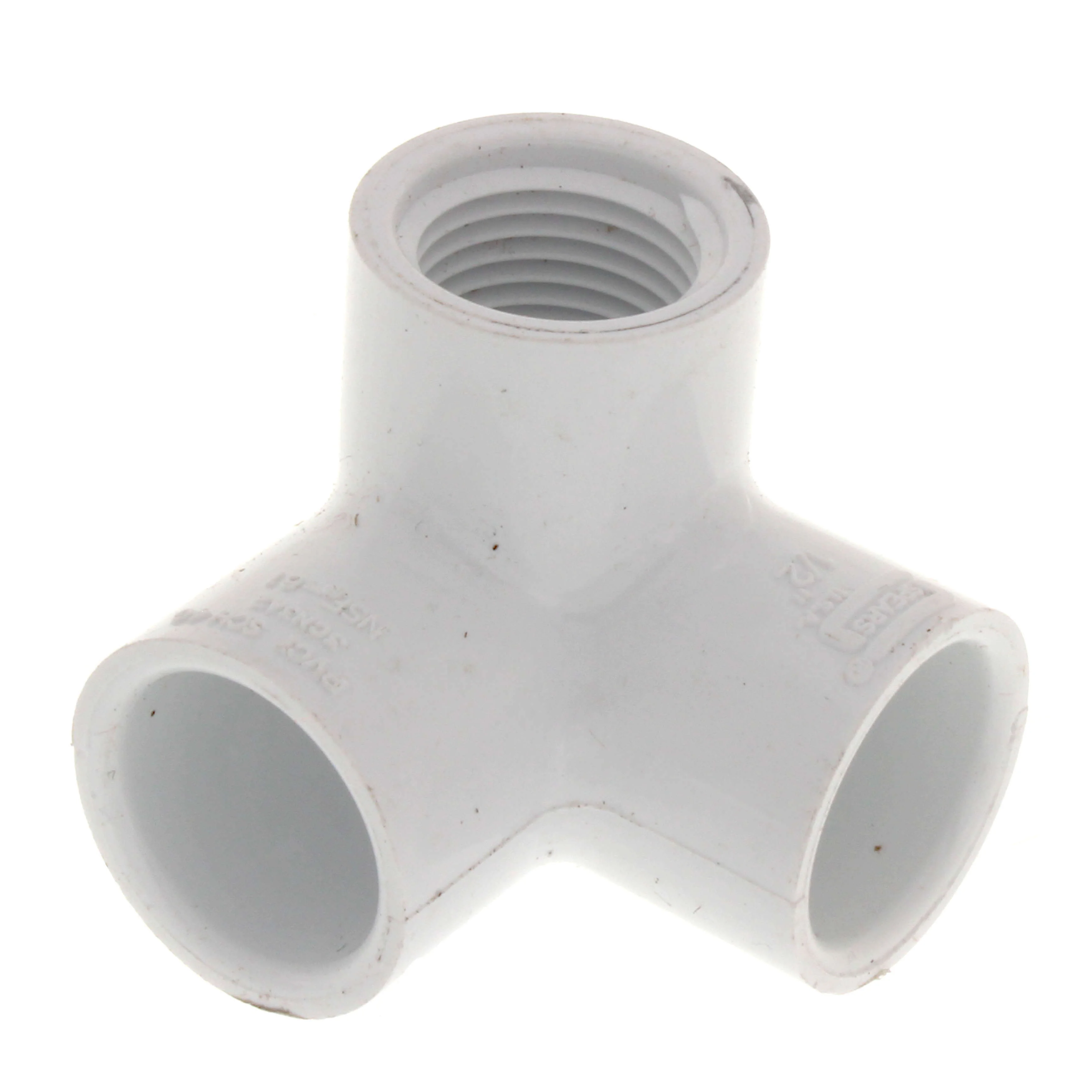 SPEARS VALVES 414-005 Elbow, 90 Deg., Side Outlet, Socket x FPT, Schedule 40, 1/2 Size, PVC | BU6QKA