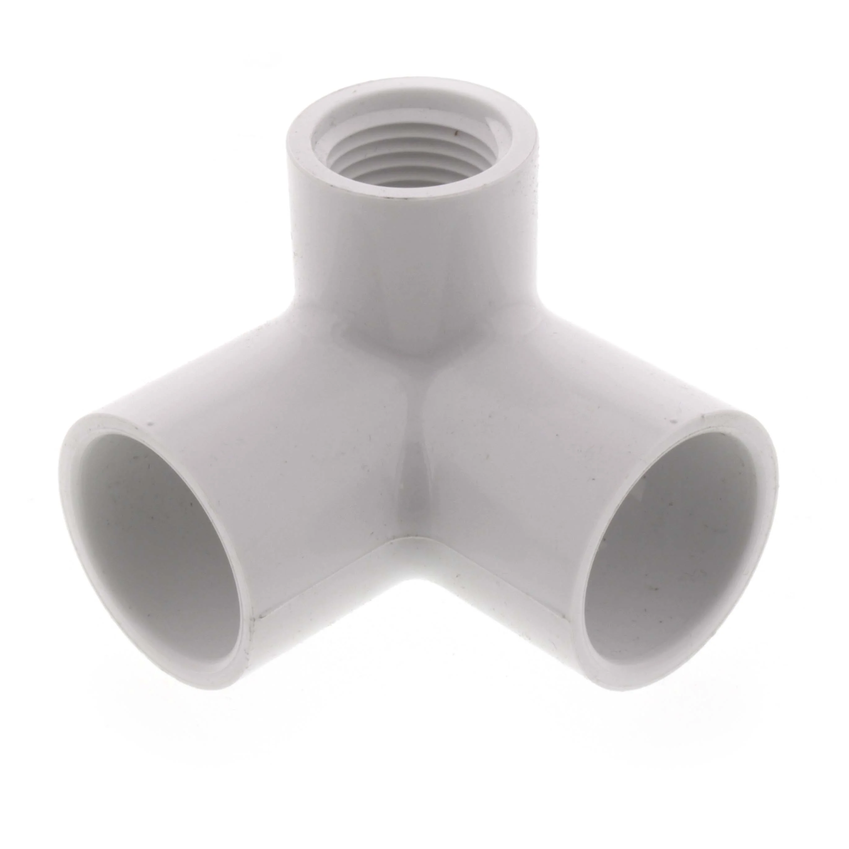 SPEARS VALVES 414-101 Elbow, 90 Deg., Side Outlet, Socket x FPT, Schedule 40, 3/4 x 1/2 Size, PVC | BU6QLC