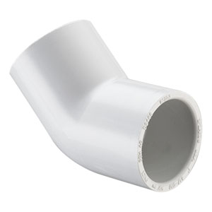 SPEARS VALVES 417-020BC Elbow, 45 Deg., Socket, Schedule 40, 2 Size, PVC | BU6QLQ