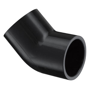 SPEARS VALVES 417-020B Elbow, 45 Deg., Socket, Schedule 40, 2 Size, PVC, Black | BU7MLN