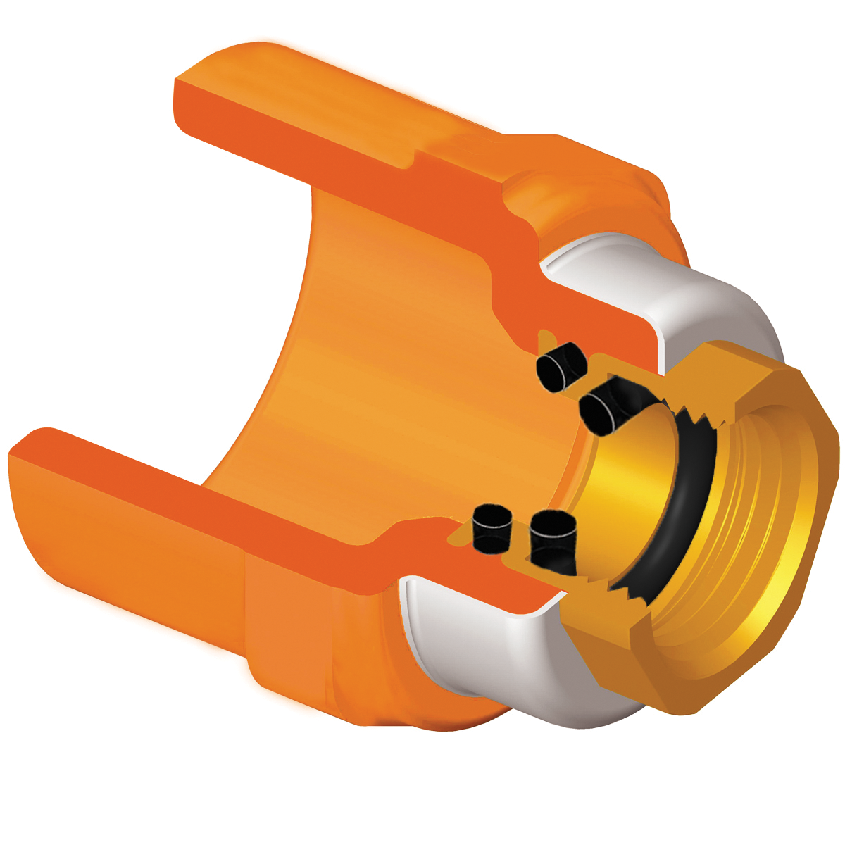 SPEARS VALVES 4235-101 G Female Head Adapter, With Gasket, Socket x Thread, 3/4 x 1/2 Size, CPVC | BU7MMG