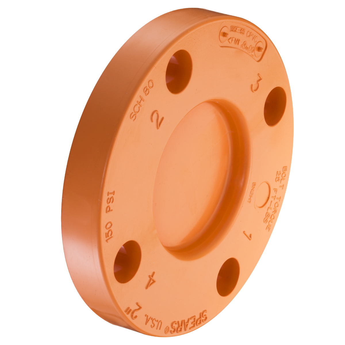 SPEARS VALVES 4253-007 Blind Flange, 3/4 Size, CPVC | BU6RJW