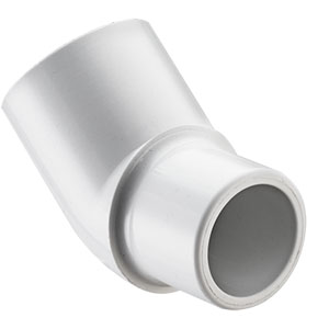 SPEARS VALVES 427-005BC 45 Deg. Street Elbow, Spigot x Socket, 1/2 Size, PVC | BU6RKJ