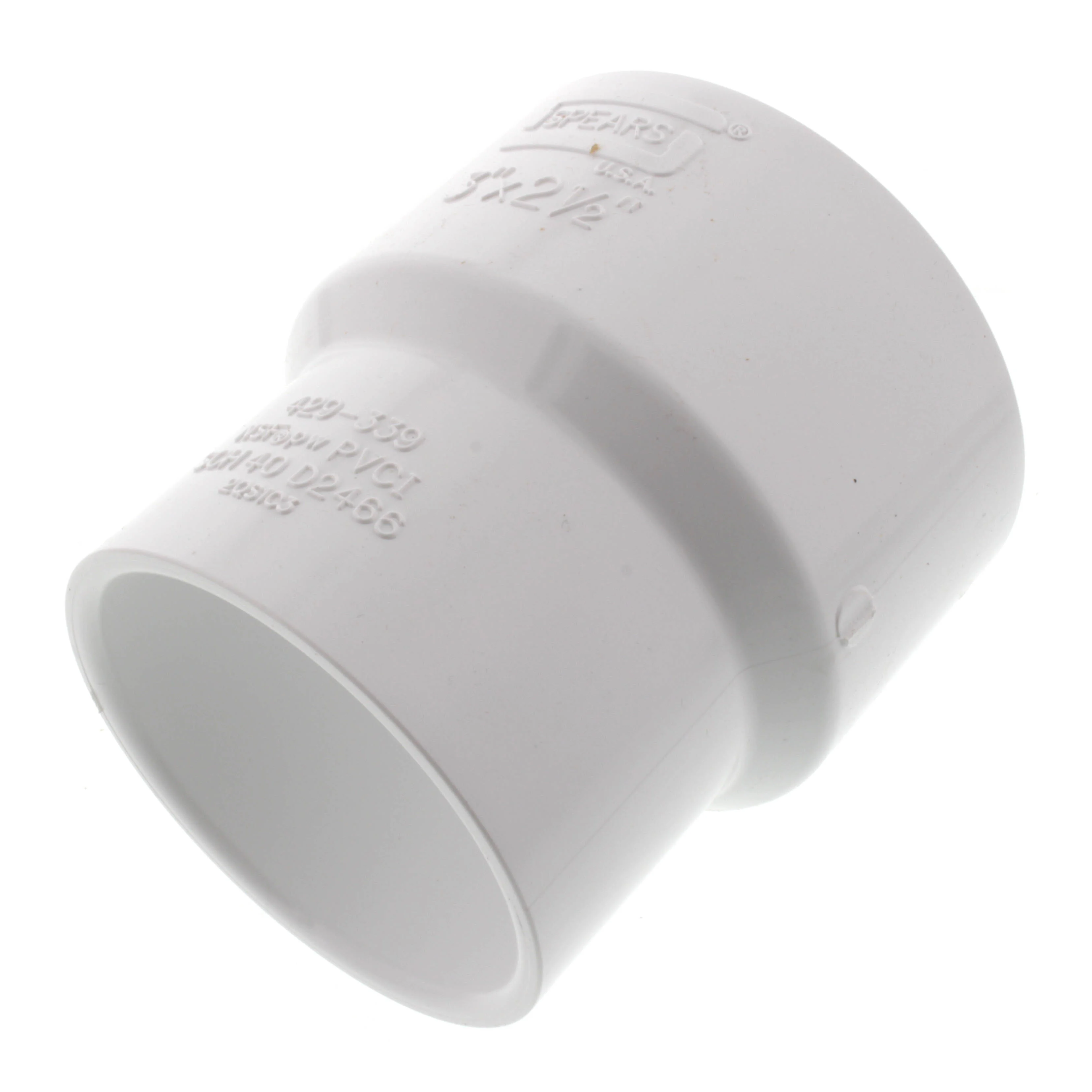 SPEARS VALVES 429-339 Reducer Coupling, Socket, 3 x 2-1/2 Size, PVC | BU7MMJ