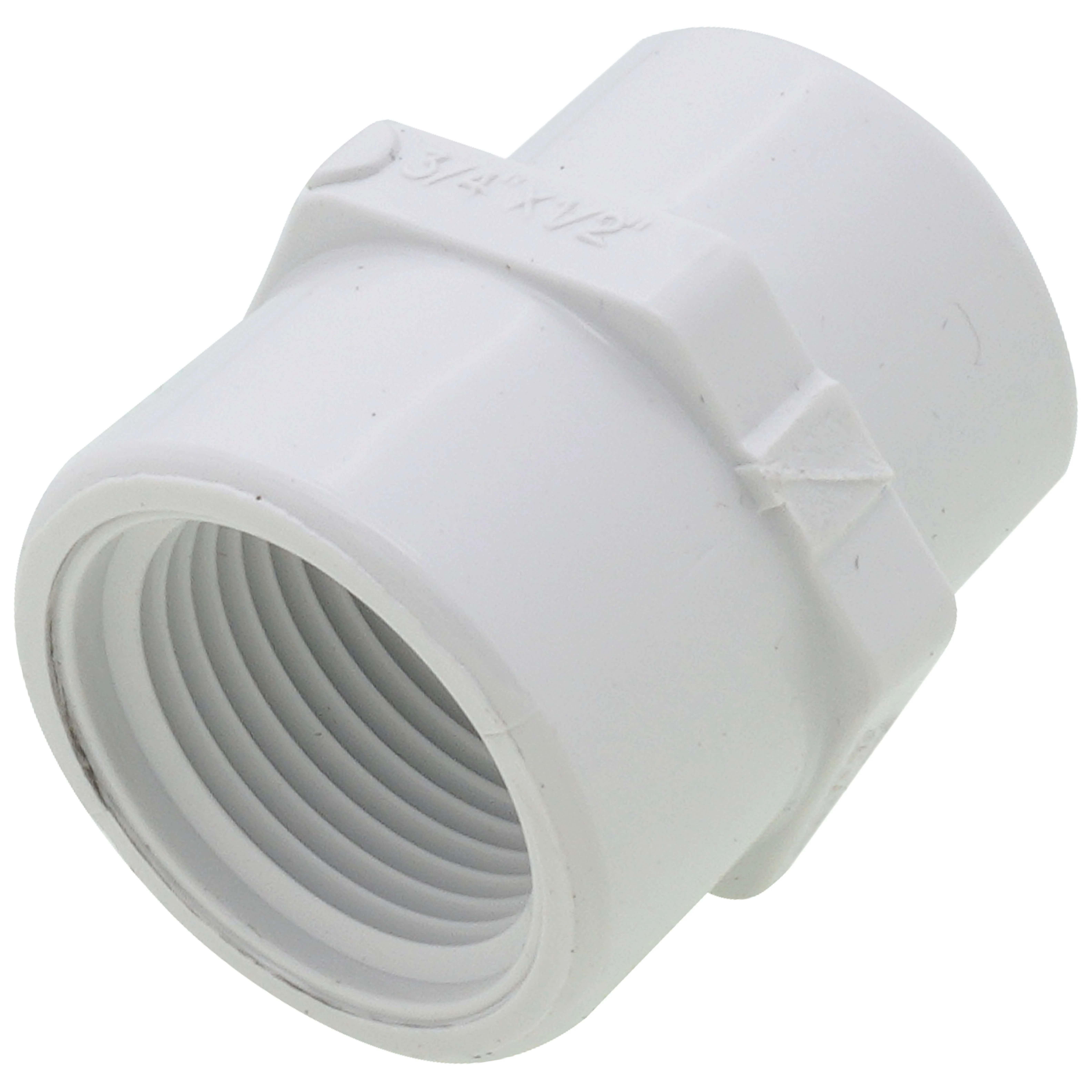 SPEARS VALVES 430-101 Reducer Coupling, FPT, 3/4 x 1/2 Size, PVC | BU7MHX