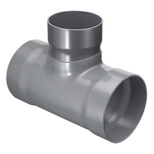 SPEARS VALVES 4301-784 Duct Reducer Tee, Socket, 18 x 4 Size, PVC | BU6TCV