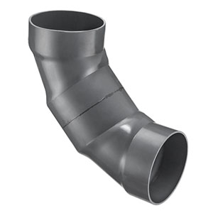 SPEARS VALVES 4317-080 Duct Fitting Elbow, 45 Deg., Socket, 8 Size, PVC | BU7MJK