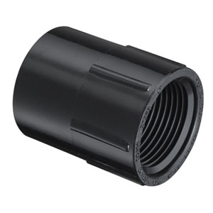 SPEARS VALVES 435-012B Female Adpater, Socket x FPT, 1-1/4 Size, PVC, Black | BU6UCX