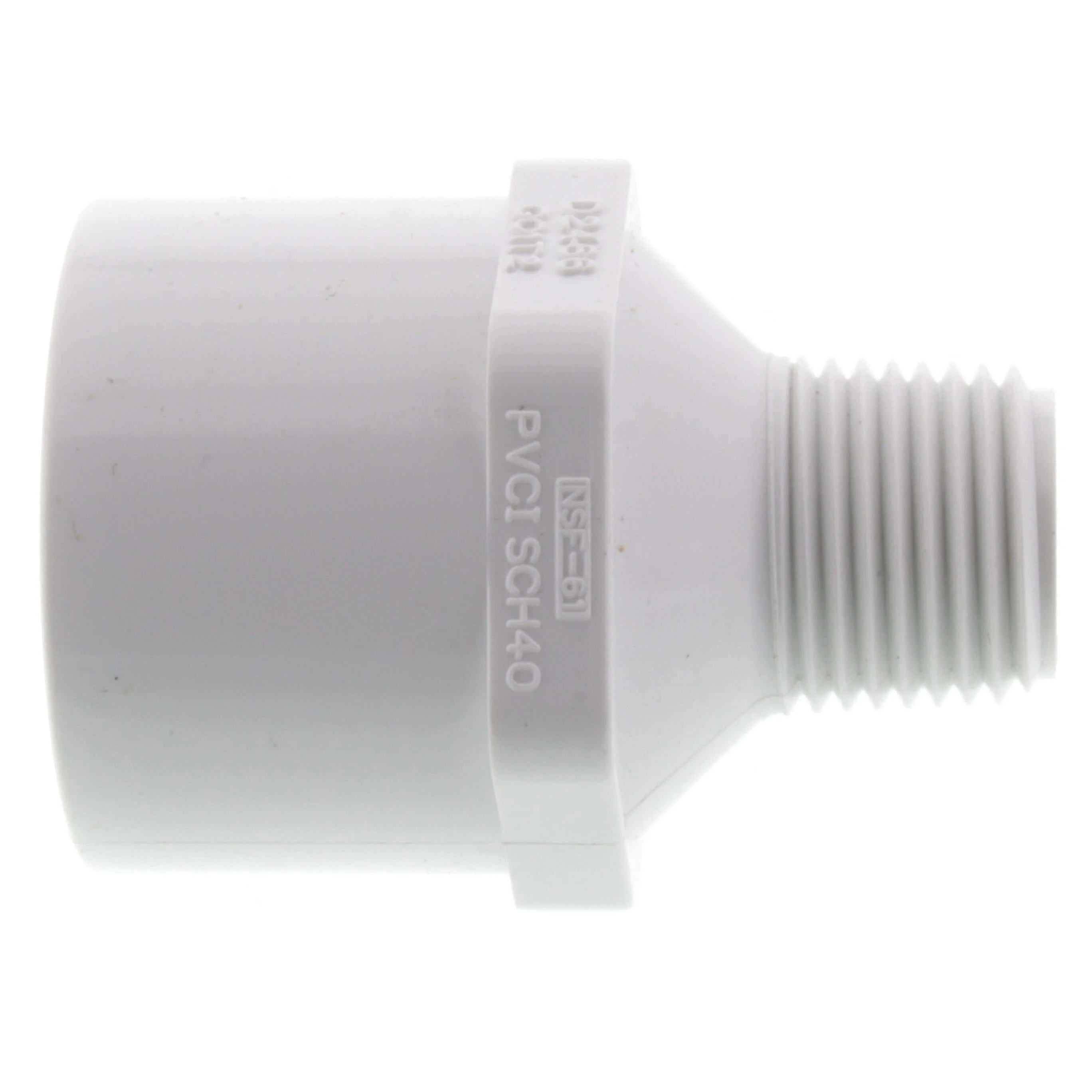 SPEARS VALVES 436-075 Reducer Male Adapter, MPT x Socket, 1/2 x 1 Size, PVC | BU7KWT