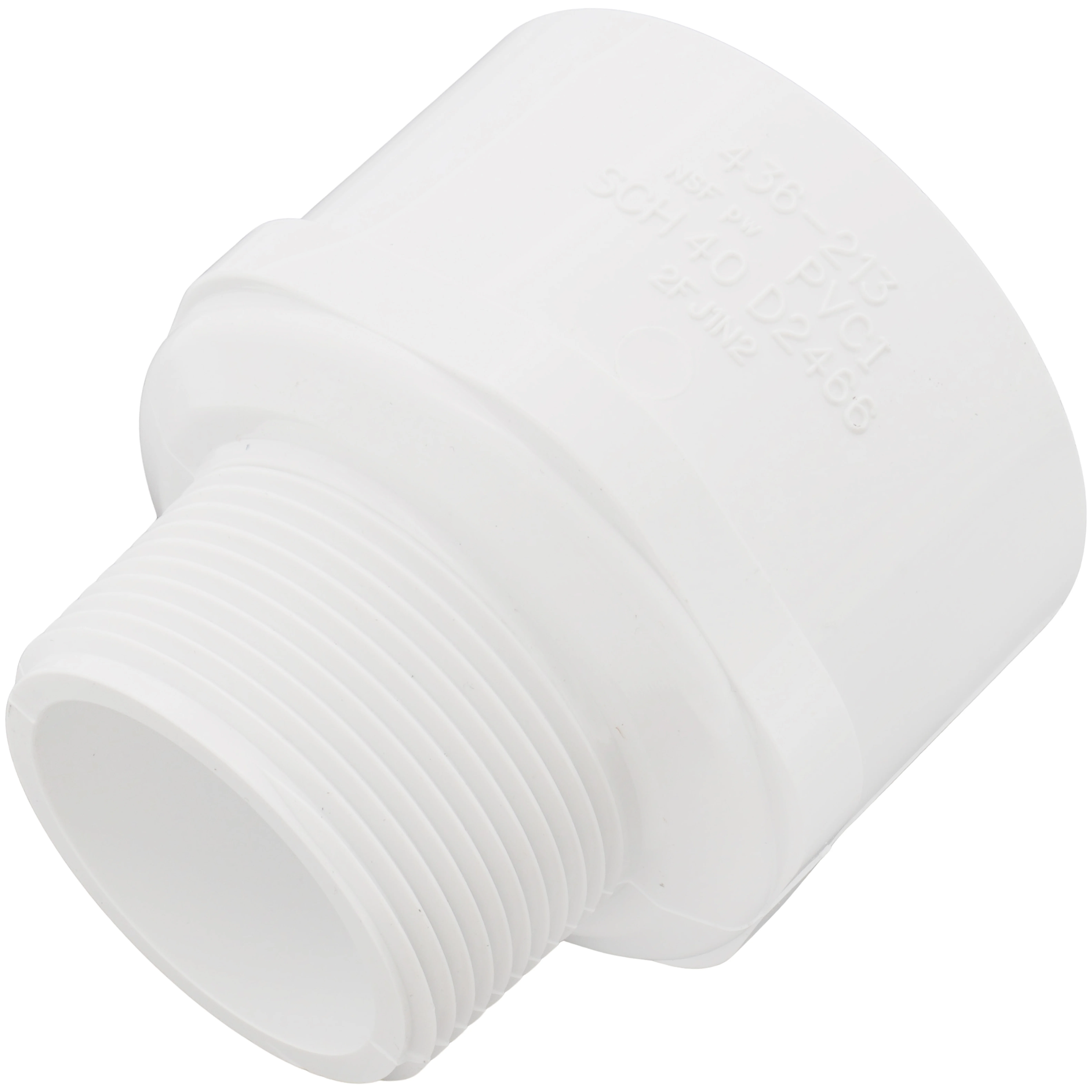 SPEARS VALVES 436-213 Reducer Male Adapter, MPT x Socket, 1-1/2 x 2 Size, PVC | BU7JLR