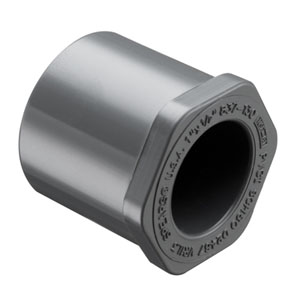SPEARS VALVES 837-625F Reducer Bushing, Spigot x Socket, Schedule 80, 10 x 5 Size, PVC | BU7DRQ