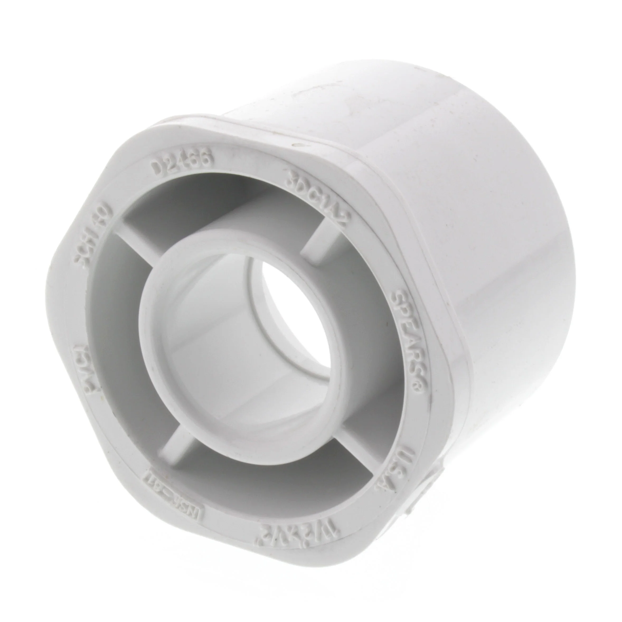SPEARS VALVES 437-209 Reducer Bushing, Spigot x Socket, Schedule 40, 1-1/2 x 1/2 Size, PVC | BU7JXG