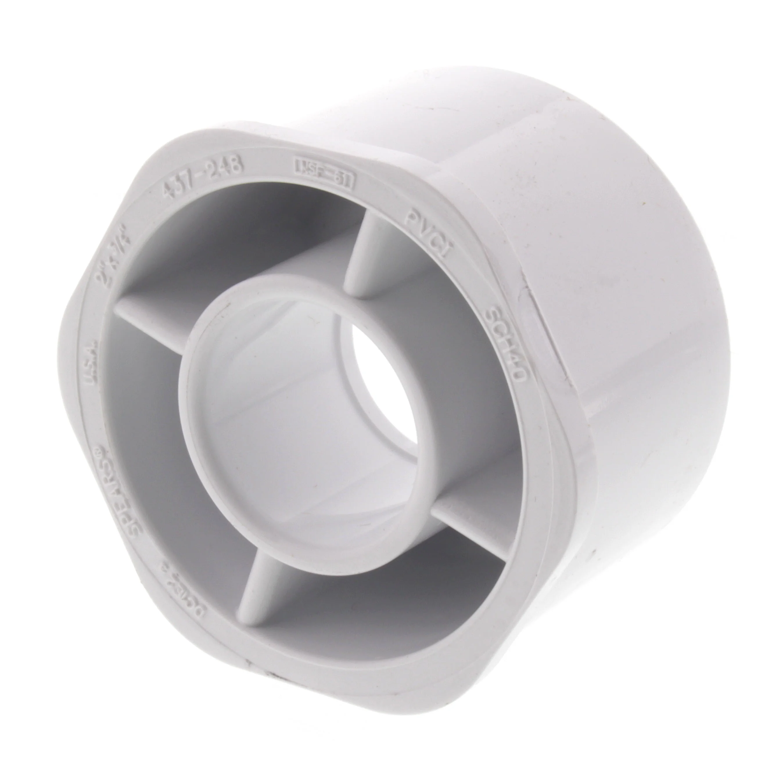 SPEARS VALVES 437-248 Reducer Bushing, Spigot x Socket, Schedule 40, 2 x 3/4 Size, PVC | BU7HZJ