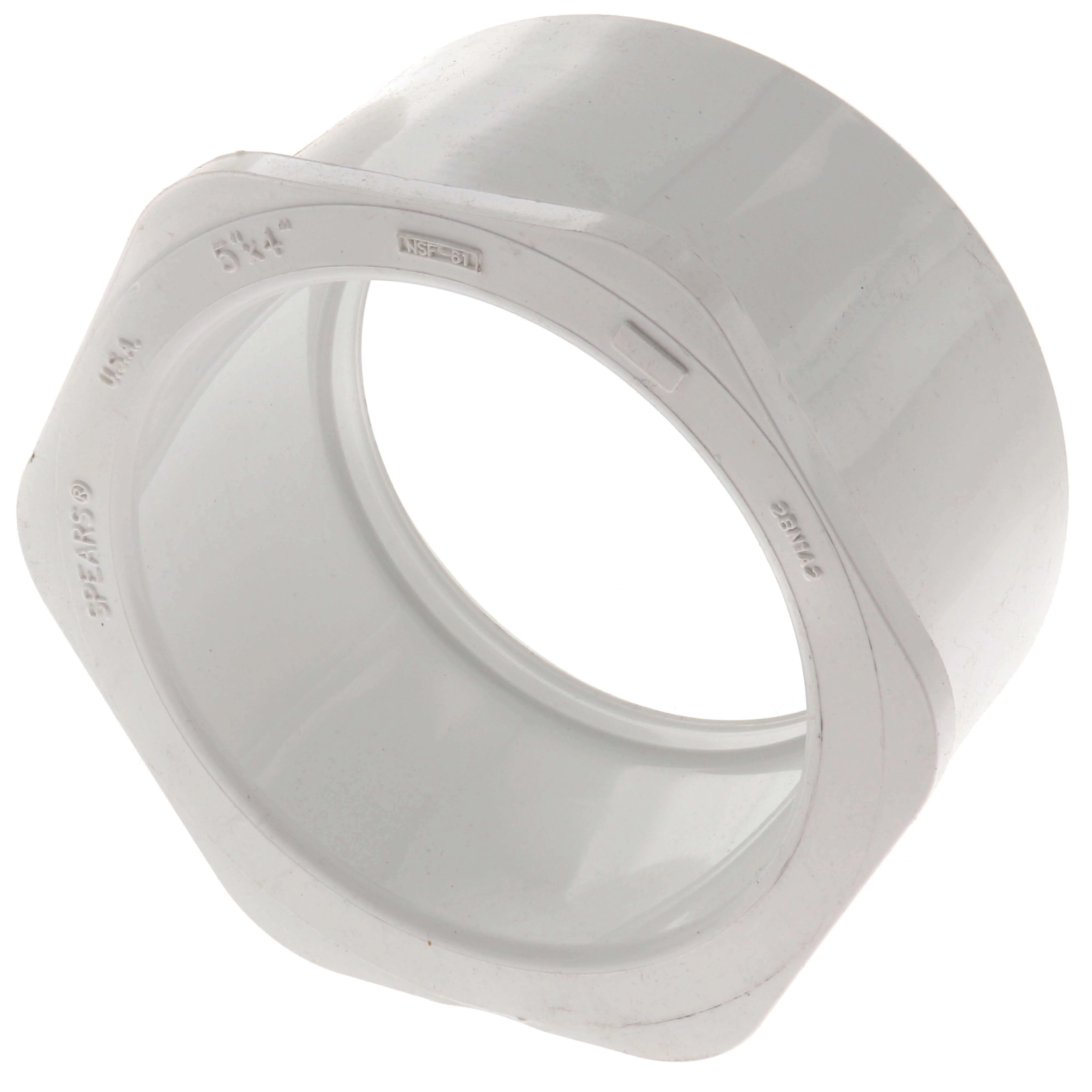 SPEARS VALVES 437-490 Reducer Bushing, Spigot x Socket, Schedule 40, 5 x 4 Size, PVC | BU7KBT
