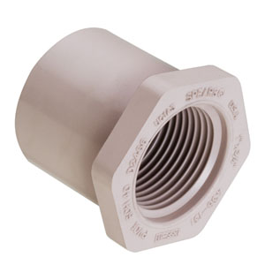 SPEARS VALVES 438-130UV Reduced Bushing, Spigot x FPT, 1 x 1/2 Size, PVC | BU6VKL