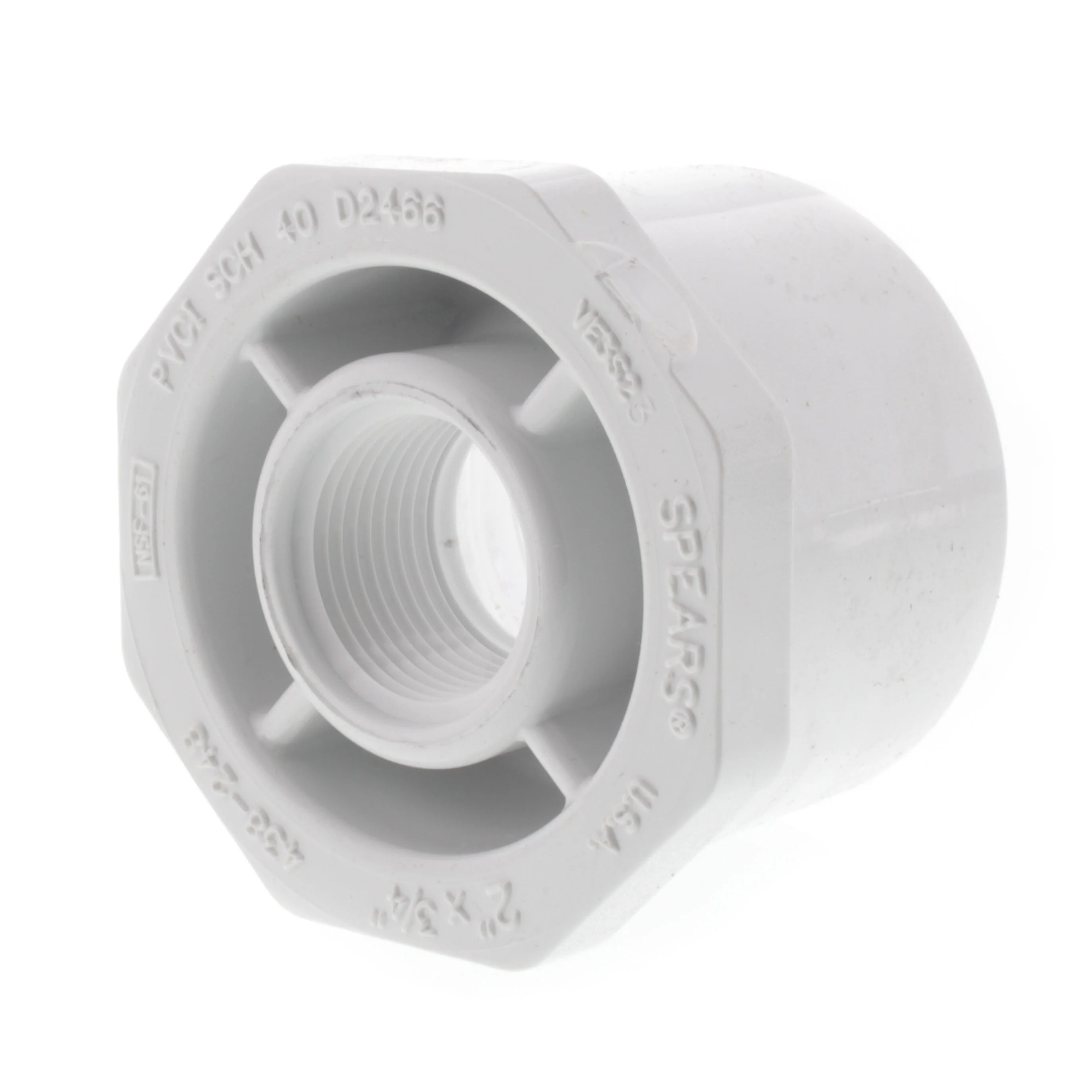 SPEARS VALVES 438-248 Reducer Bushing, Spigot x FPT, Schedule 40, 2 x 3/4 Size, PVC | BU7HTT