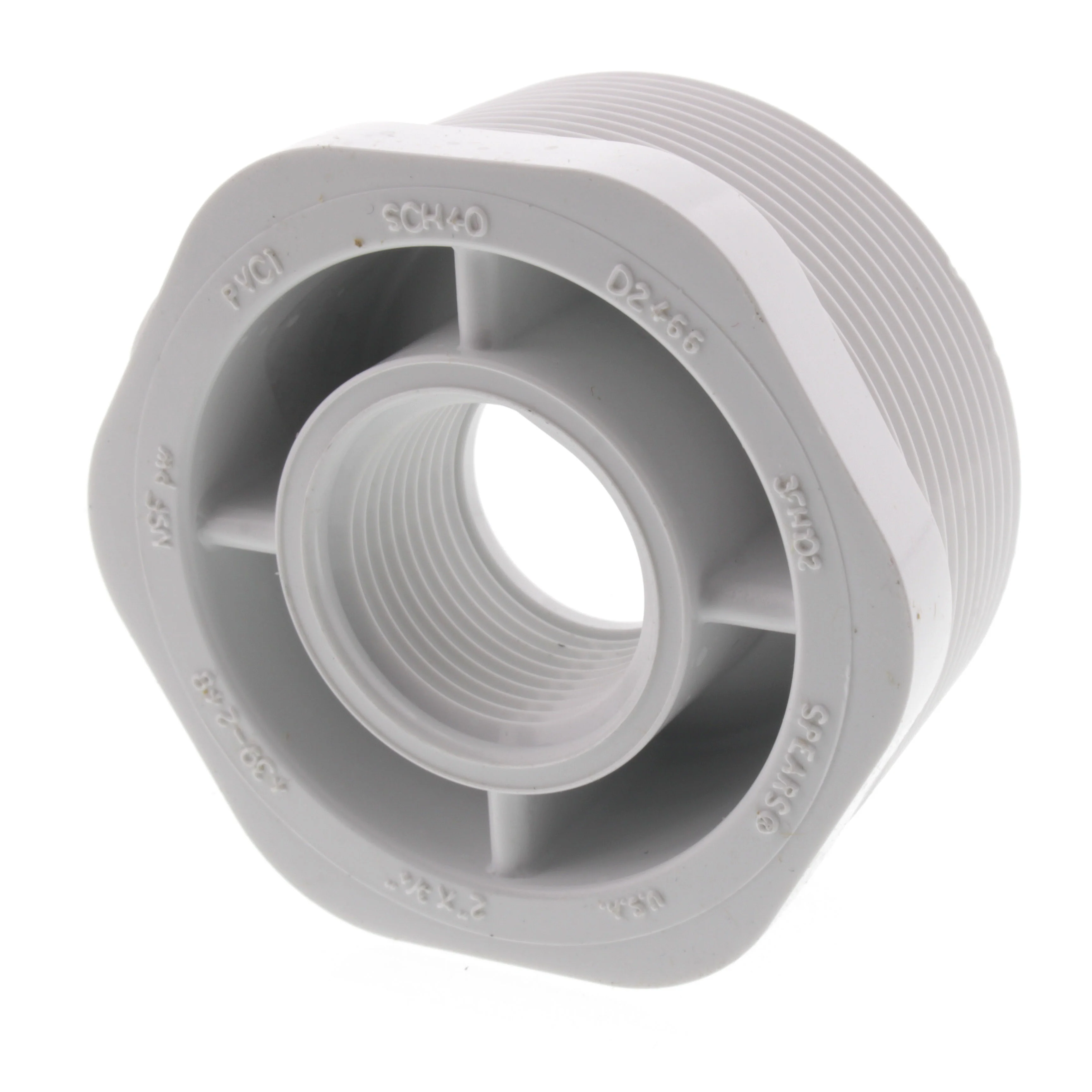 SPEARS VALVES 439-248 Reducer Bushing, MPT x FPT, Schedule 40, 2 x 3/4 Size, PVC | BU7LPJ