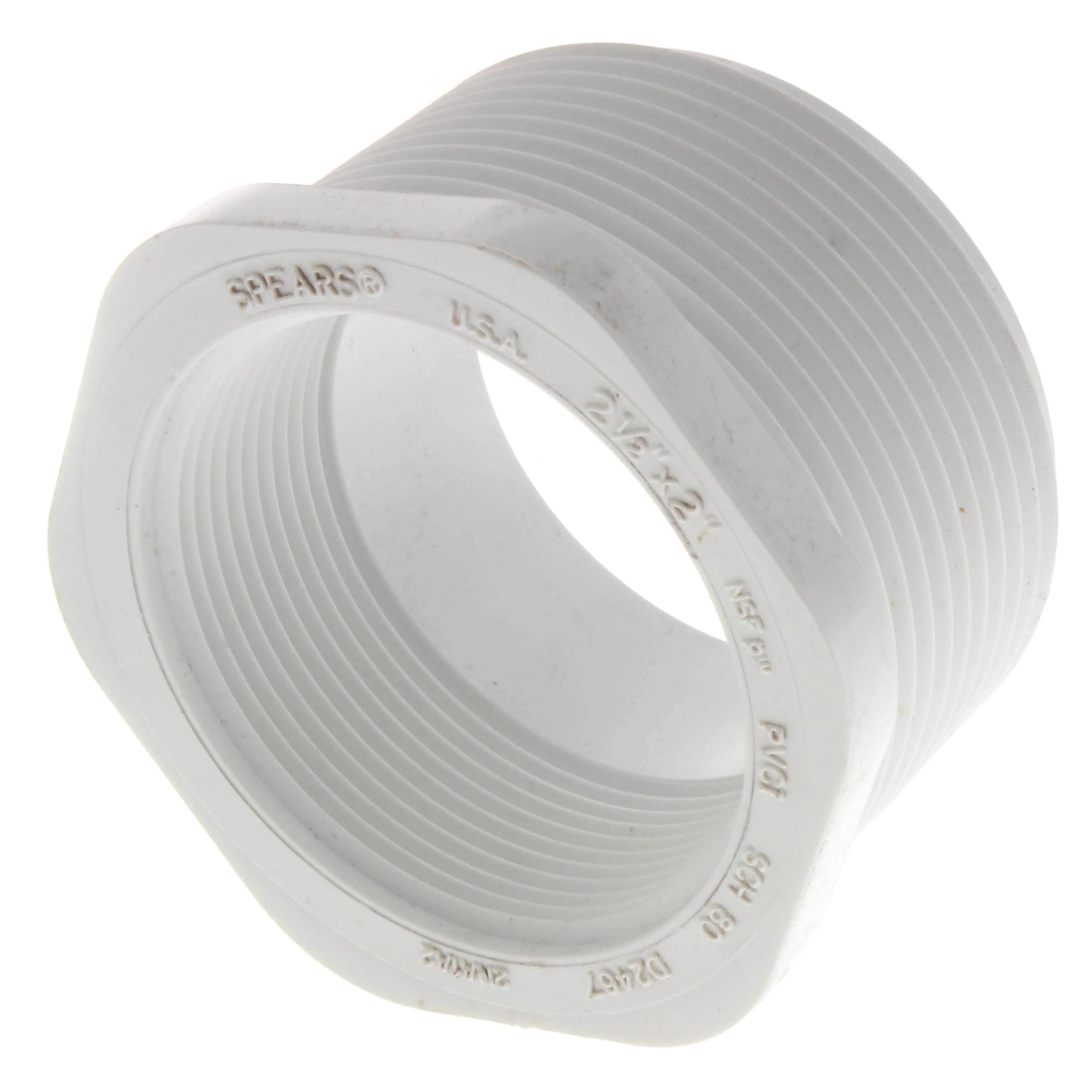 SPEARS VALVES 439-292 Reducer Bushing, MPT x FPT, Schedule 40, 2-1/2 x 2 Size, PVC | BU6VRZ