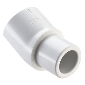 SPEARS VALVES 442-010BC 22-1/2 Deg. Street Elbow, Spigot x Socket, 1 Size, PVC | BU6VVH
