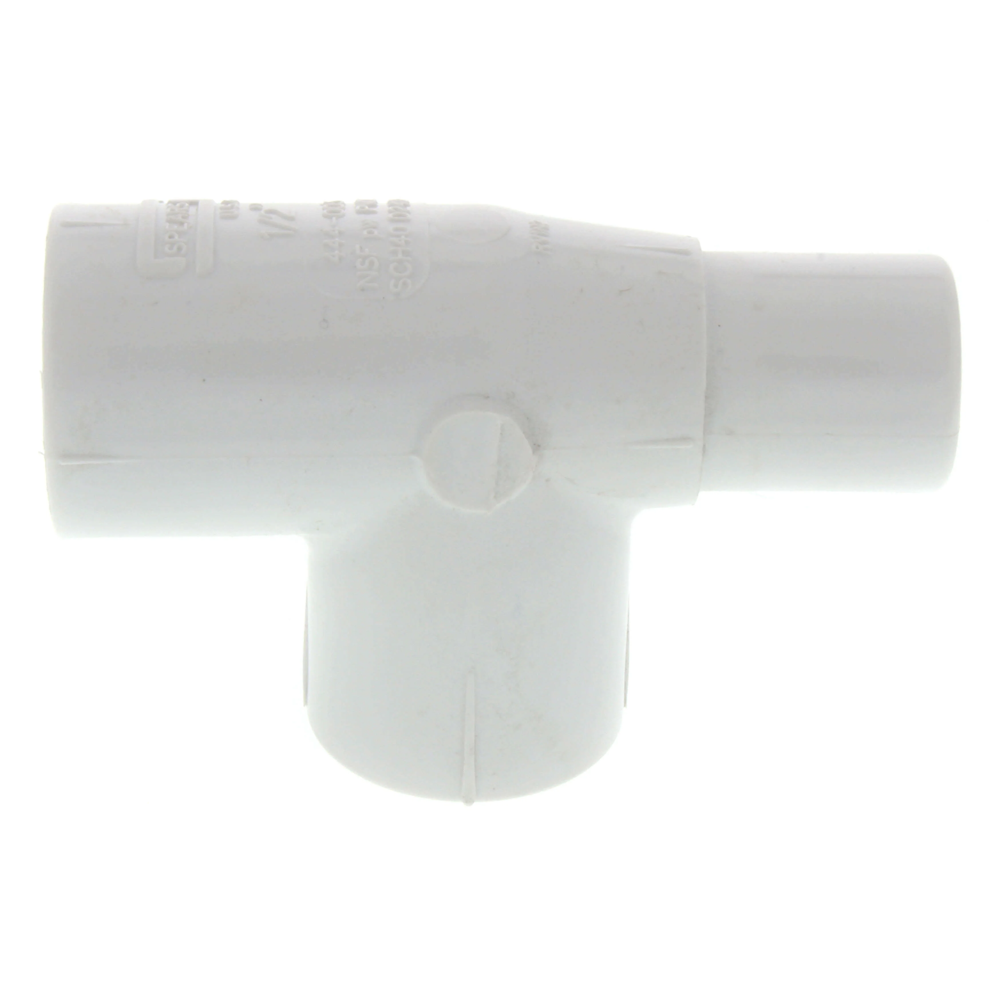 SPEARS VALVES 444-005 Street Tee, Spigot x Socket x Socket, 1/2 Size, PVC | BU6VWL