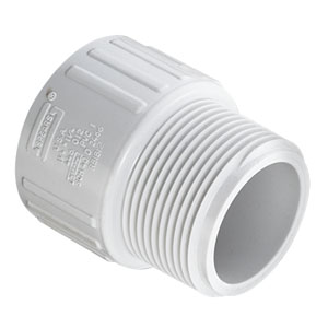 SPEARS VALVES 446-053BC IPT Adapter, MPT x FPT, 3/8 x 1/2 Size, PVC | BU6VZB