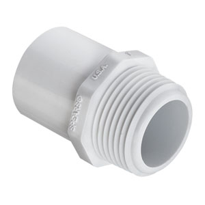 SPEARS VALVES 461-012BC Male Adapter, Spigot x MPT, 1-1/4 Size, PVC | BU6WFX