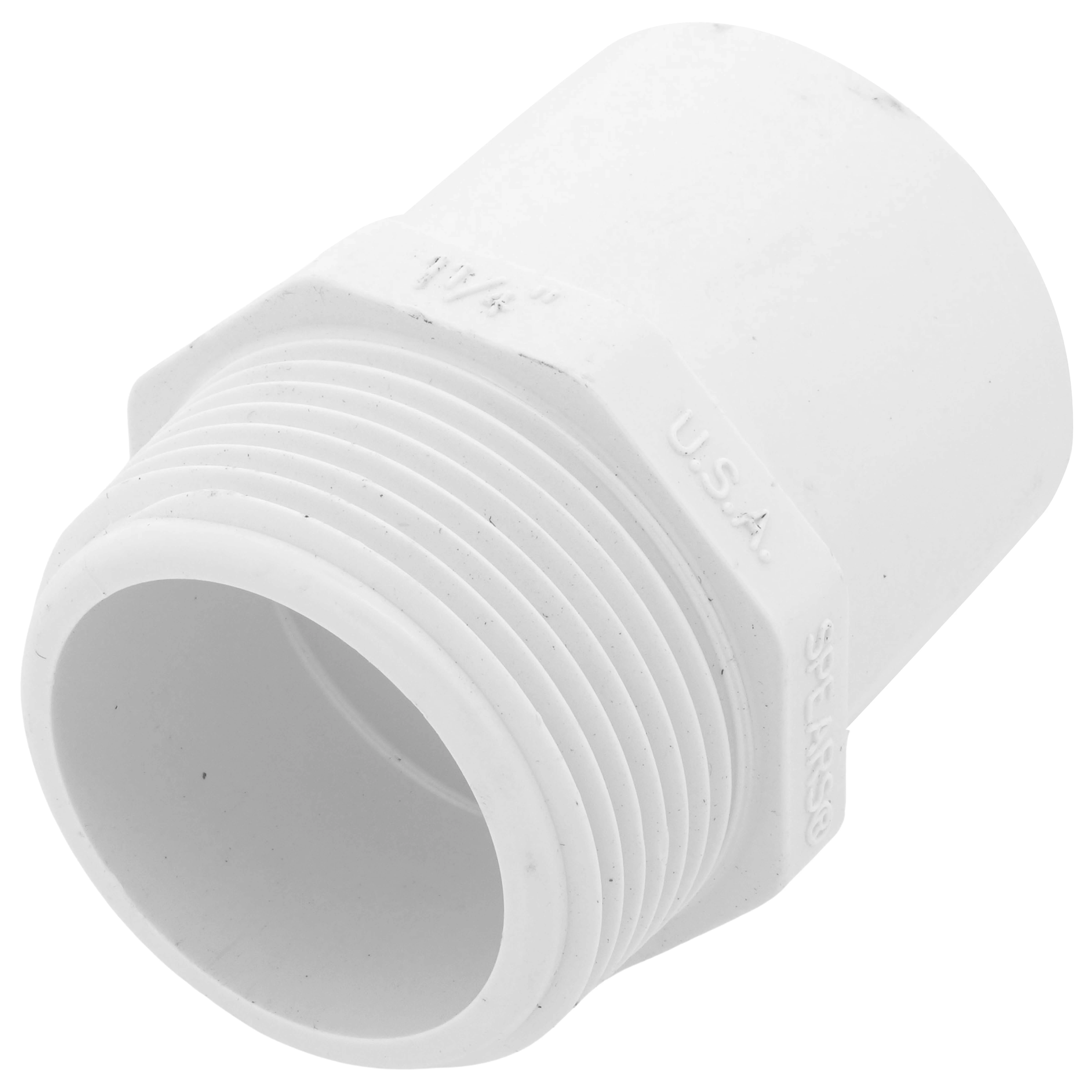 SPEARS VALVES 461-012 Male Adapter, Spigot x MPT, 1-1/4 Size, PVC | BU6WFV