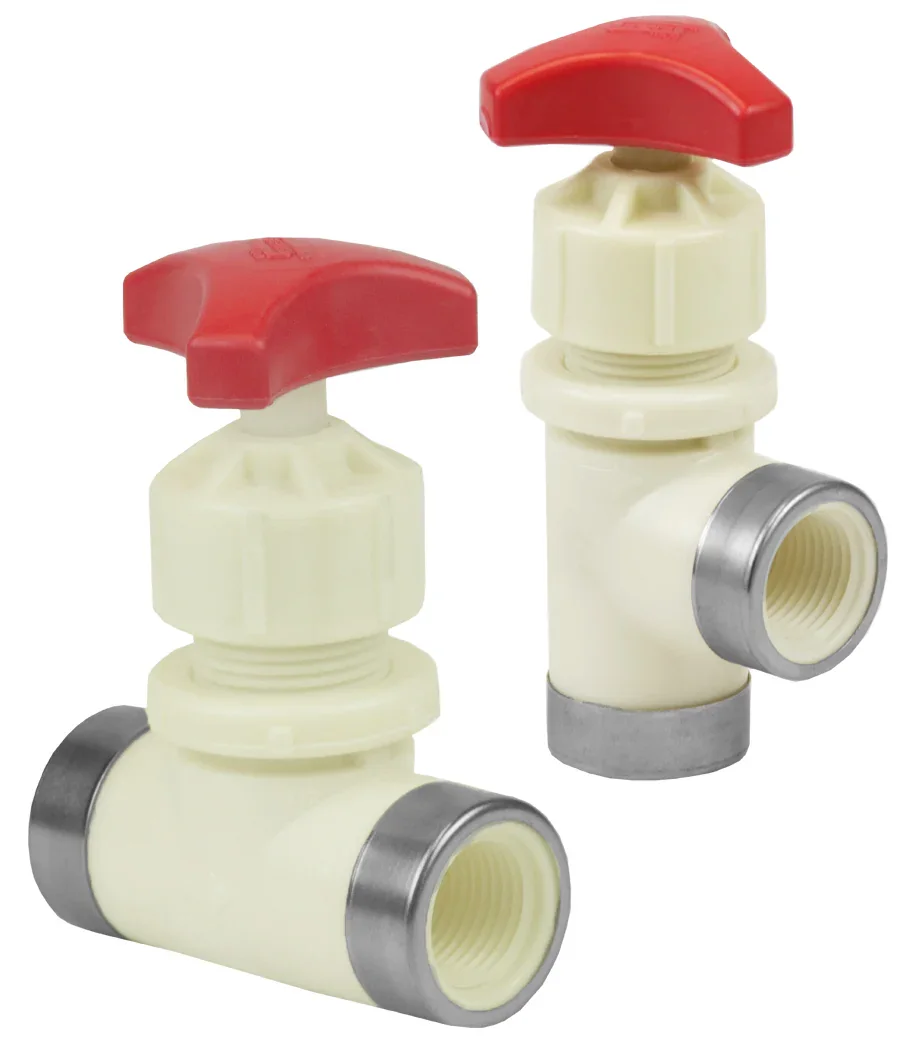 SPEARS VALVES 5691-003P Needle Valve, Thread, Angle Pattern, 3/8 Size, Polypropylene | CC9NXX