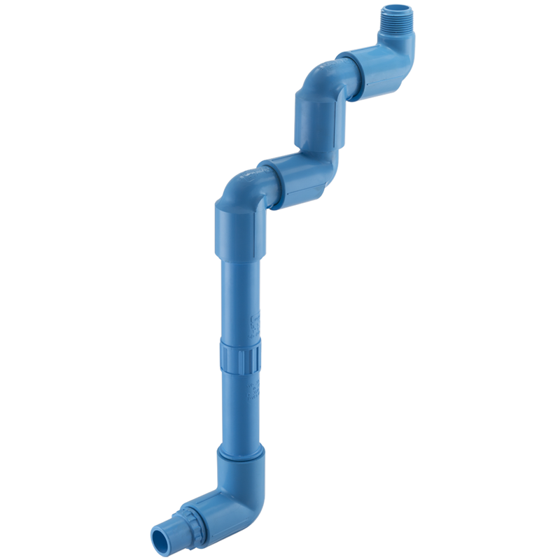 SPEARS VALVES 5856-01208 Multi Elbow, With 8 Nipple, Spigot x MPT, 1-1/4 Size, PVC | BU6YME