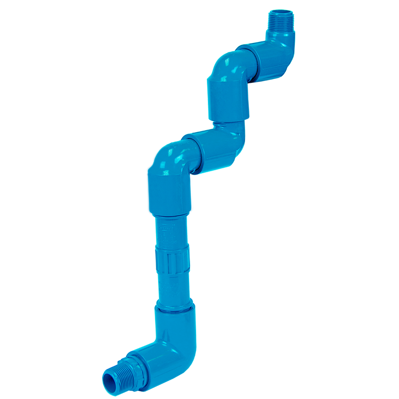 SPEARS VALVES 5857-01210 Multi Elbow, With 10 Nipple, MPT x MPT, 1-1/4 Size, PVC | BU6YMR