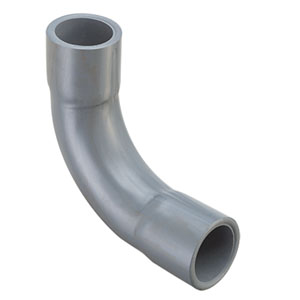 SPEARS VALVES 806-040LSCF Long Sweep Elbow, 90 Deg., Socket, Schedule 80, Fabricated, 4 Size, CPVC | BU7LTC