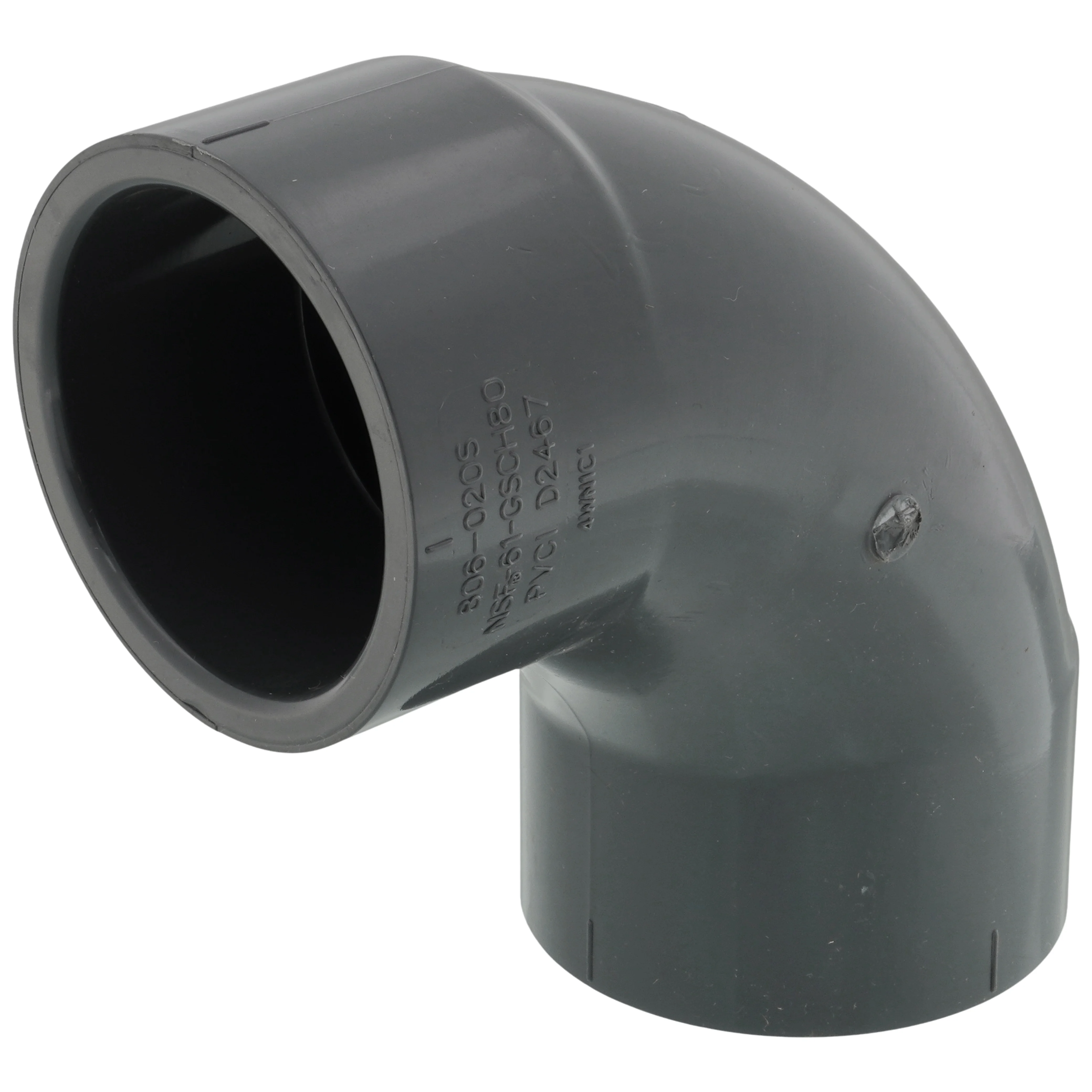 SPEARS VALVES 806-020S Sweep Elbow, 90 Deg., Socket, Schedule 80, 2 Size, PVC | BU7KNP