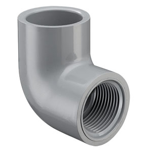 SPEARS VALVES 807-005C Elbow, 90 Deg., Socket x FPT, Schedule 80, 1/2 Size, CPVC | BU7LTP