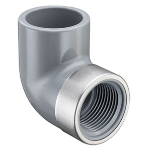 SPEARS VALVES 807-007CSR Special Reinforced Reducer Elbow, 90 Deg., Socket x FPT, 3/4 Size, CPVC | BU7AHN
