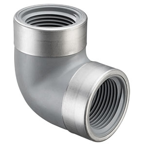 SPEARS VALVES 808-005CSR Special Reinforced Elbow, 90 Deg., FPT, Schedule 80, 1/2 Size, CPVC | BU7AJW