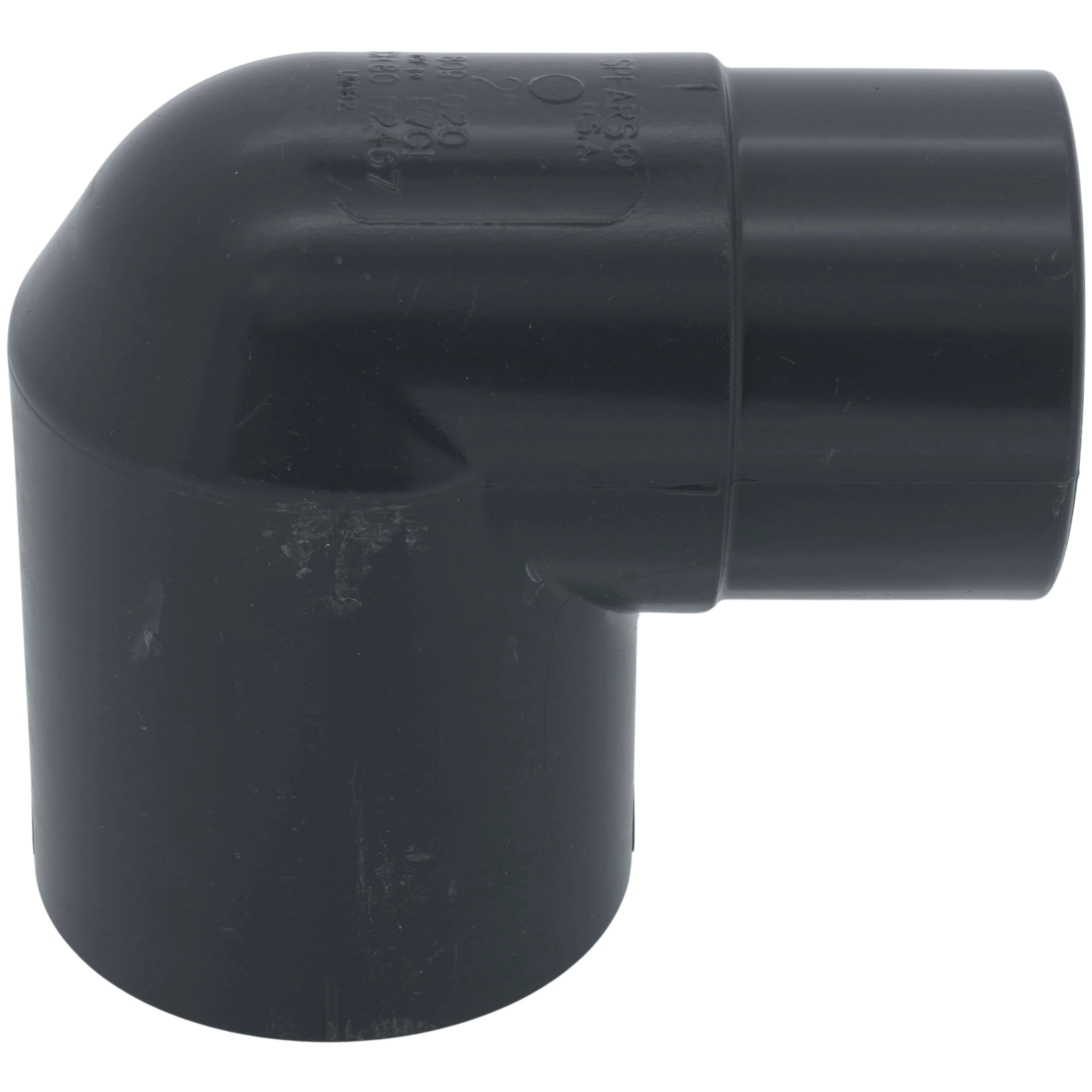 SPEARS VALVES 809-020 Street Elbow, 90 Deg., Spigot x Socket, Schedule 80, 2 Size, PVC | BU7JQT
