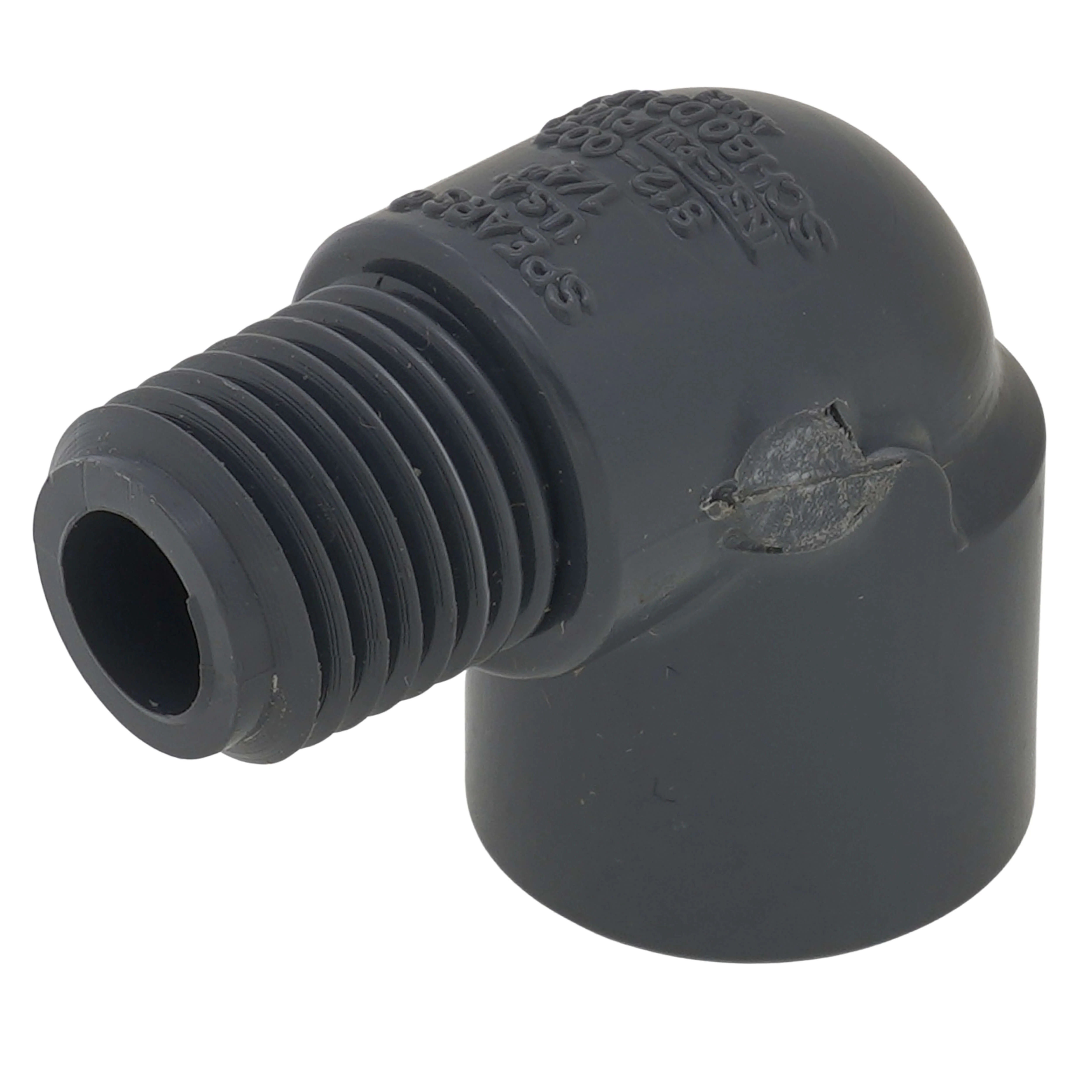 SPEARS VALVES 812-002 Street Elbow, 90 Deg., MPT x FPT, Schedule 80, 1/4 Size, PVC | BU7NAX